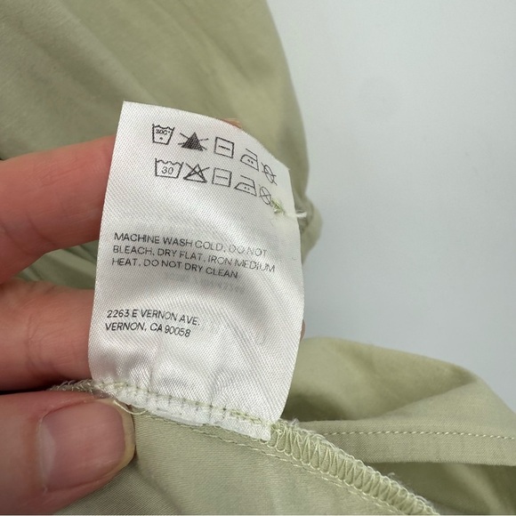 Reformation Beckett Tiered Mini Dress in Dried Herbs Size M - Picture 12 of 16